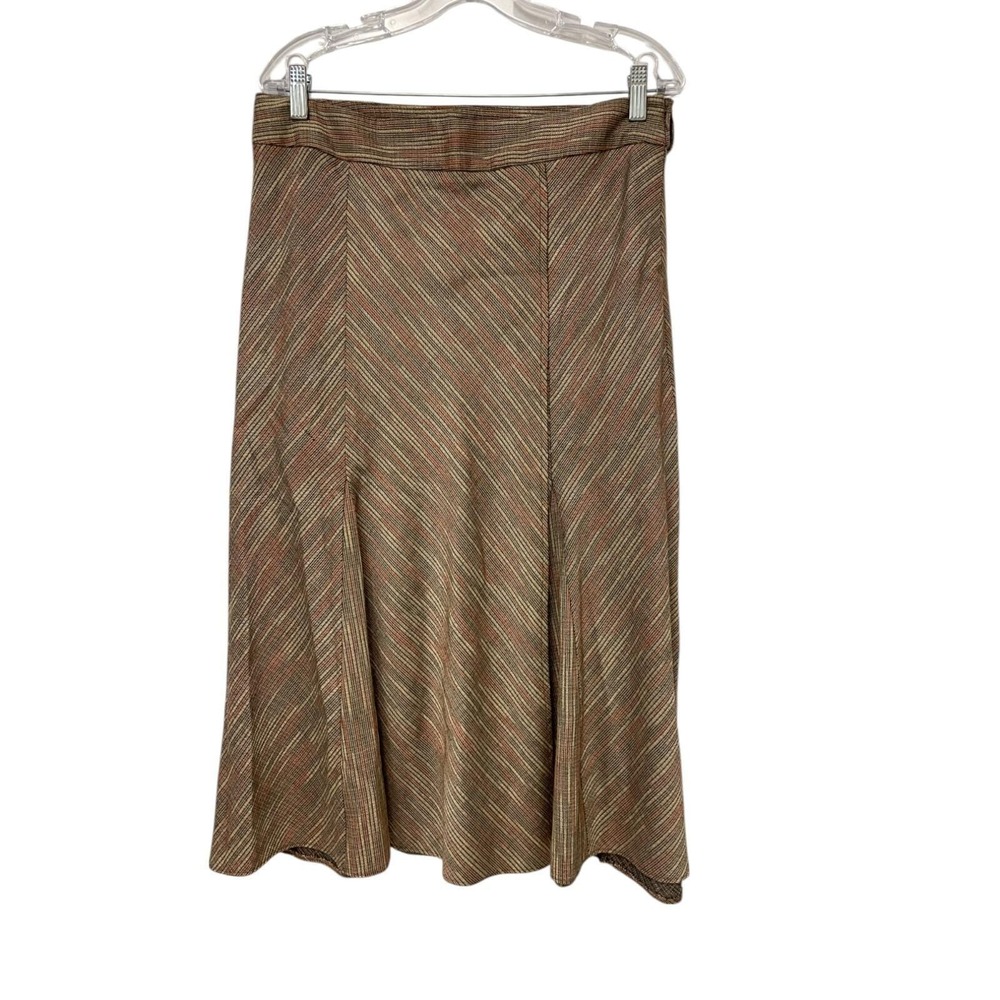 Christopher & Banks Brown A-Line Skirt